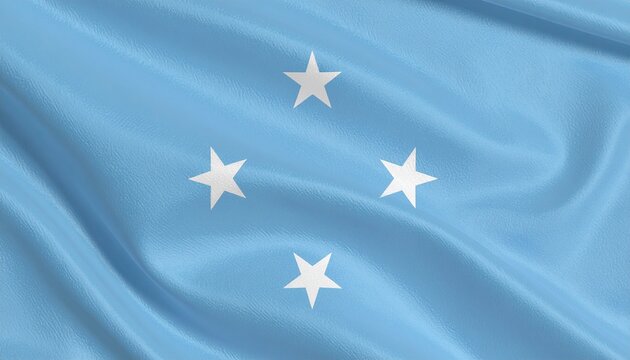 Celebrate island unity and oceanic vastness with Micronesia&rsquo;s flag&mdash;where serene blue and four bright stars reflect geography, peace, and national pride.