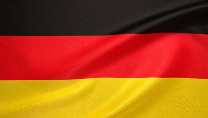 Naklejka premium Germany national flag with horizontal black, red, and gold stripes.