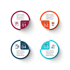 Business Infographic Set — Success Finance and Data Visualization Concepts