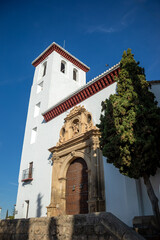 View of the Church of Santa Mar&iacute;a de la Aurora in the Albaic&iacute;n district of Granada, Andalusia, Spain