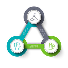 Business Infographic Set — Success Finance and Data Visualization Concepts