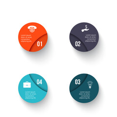 Business Infographic Set — Success Finance and Data Visualization Concepts