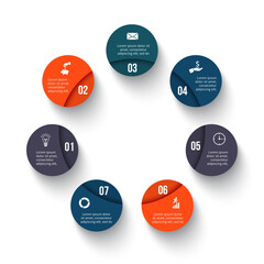 Business Infographic Set — Success Finance and Data Visualization Concepts