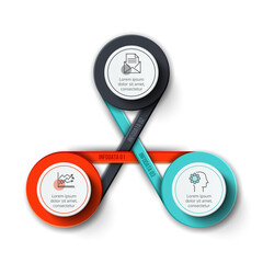 Business Infographic Set — Success Finance and Data Visualization Concepts