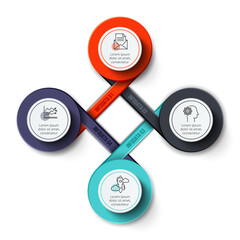 Business Infographic Set — Success Finance and Data Visualization Concepts