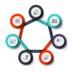 Business Infographic Set — Success Finance and Data Visualization Concepts