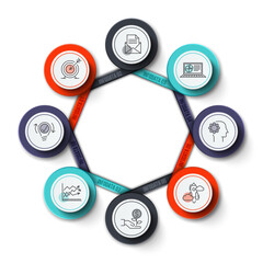 Business Infographic Set — Success Finance and Data Visualization Concepts