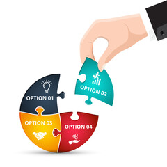 Business Infographic Set — Success Finance and Data Visualization Concepts