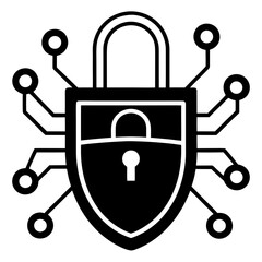 cyber security lock icon