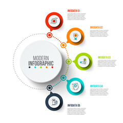Business Infographic Set — Success Finance and Data Visualization Concepts