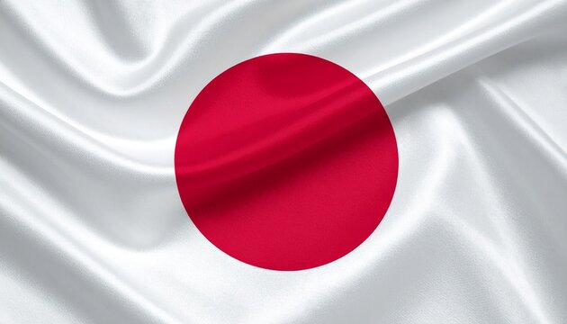 Japan national flag with white field and central red sun disc—minimalist, symbolic, and culturally iconic.