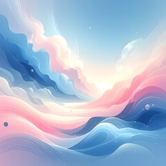 Pastel Dreamy Landscape Artwork.
