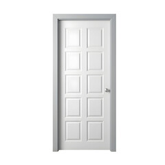 open door isolated on white