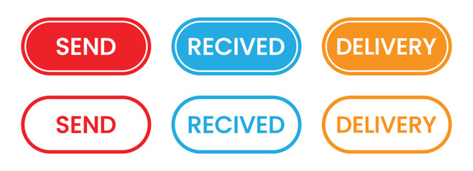 Send, Receive, Delivery  Button Symbol