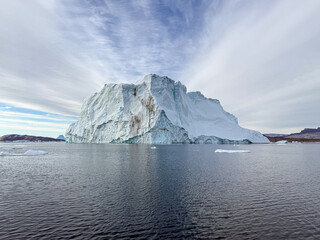 Greenland, Uummannaq fjord with giant molded floes