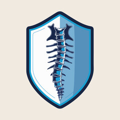 Abstract and educational World Spine Day vector featuring spine anatomy, protective shield, musical spine, nature-inspired spine, physiotherapy, movement, rehabilitation, and medical wellness icons
