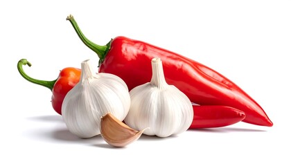 Red Peppers and Garlic Vegetables.