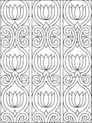 Bold Easy Mandala Coloring Pages 