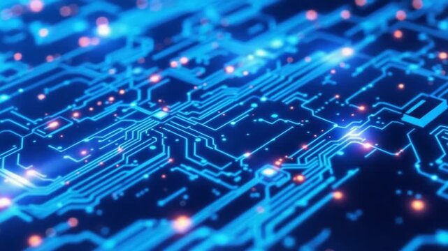 Futuristic Circuit Board Design - A High-Tech Visual Exploration of Connectivity.
