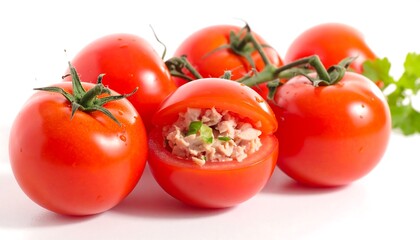 Stuffed Tomatoes with Tuna Salad.