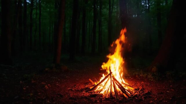 Campfire Tales - Warmth and Light in the Dark Forest.