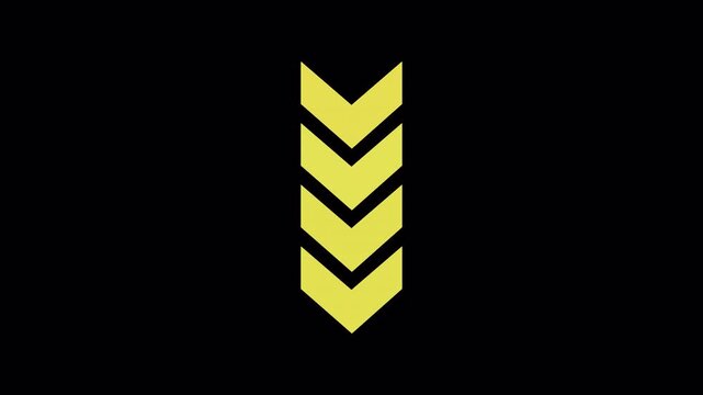 downward direction swipe arrow animation video