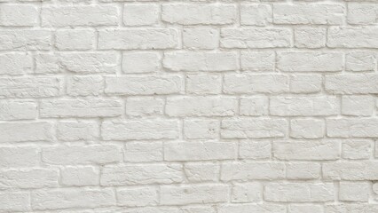 Textured white brick wall desktop wallpaper