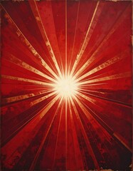 Radiant Burst of Red Light.