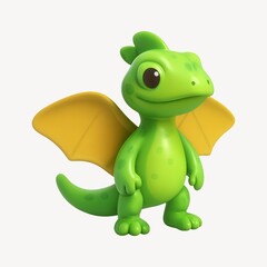 Fototapeta premium Cute cartoon dragon illustration.