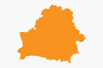 Obraz premium Vector graphic artwork suitable for print and web containing flat detailed map of BELARUS