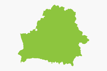 Obraz premium Vector graphic artwork suitable for print and web containing flat detailed map of BELARUS