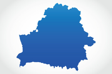 Obraz premium Vector graphic artwork suitable for print and web containing flat detailed map of BELARUS