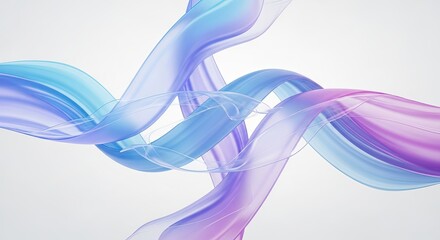 Abstract Fluid Waves with Delicate Dotted Lines Background