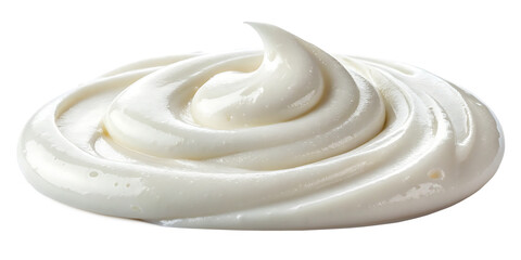 Swirled White Cream or Frosting with Peak on Transparent Background graphic design isolated on a transparent background