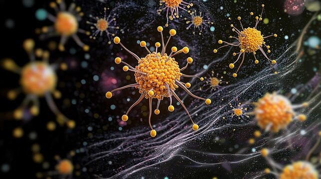 Lipid nanoparticle delivery of mRNA vaccine under microscopy