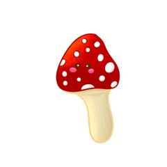 Cute red mushroom 
