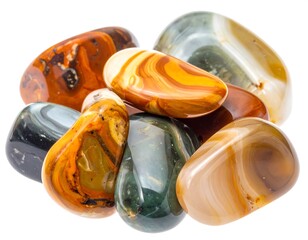 Colorful Agate Stones Collection.