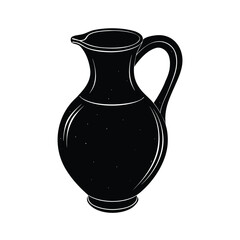 Clay Plate Thali Traditional Dining Dish Silhouette