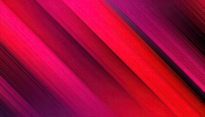 Diagonal bands of vibrant pinks and reds blend creating a dynamic, textured abstract