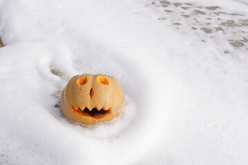Halloween pumpkin by the Sea in Day of the Dead