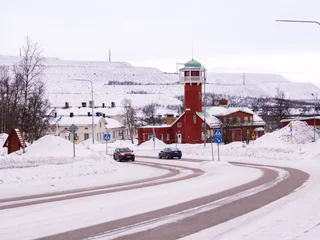Gordijnen Poolcirkel Sweden  © Mirek