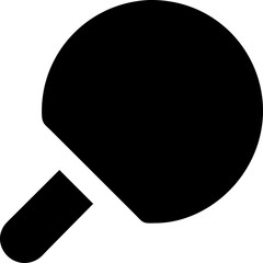 Table Tennis Paddle and Ball vector icon 