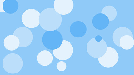 Floating circles create a calming and abstract blue background design element easily.