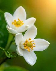 Fototapeta premium Close-up of two blossoms