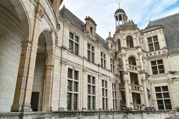 Obraz premium The courtyard of the palace of Chambord