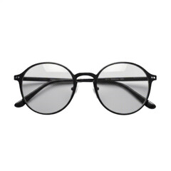 beautiful stylish glasses isolated on white background, representing fashion, vision, and eyewear design in retro pop art style