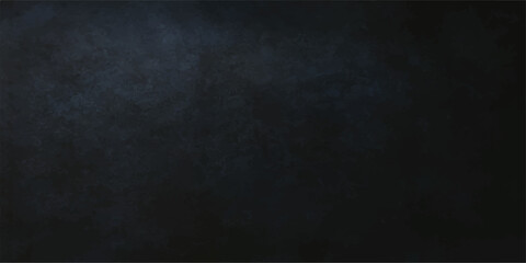 Old vintage dark black grunge texture concrete wall design for a blank chalkboard backdrop frame