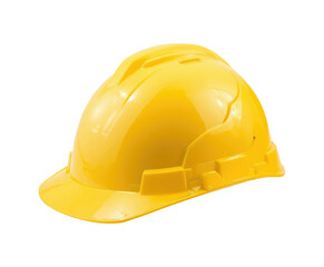 Fototapeta premium Yellow Construction Hard Hat Highlighting Safety Gear. 
