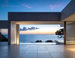 Modern Coastal Villa with Ocean View.