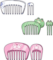 illustration of some cosmetics for girls  